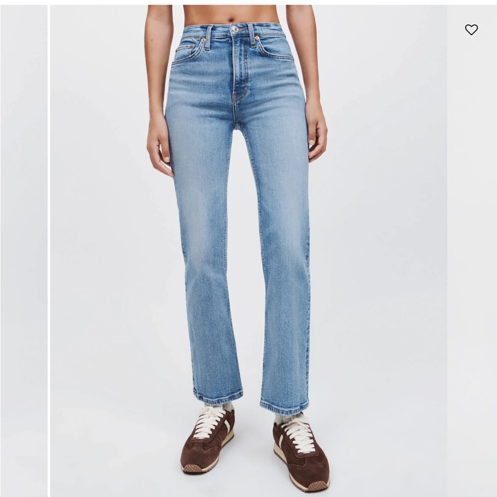 Re/Done  The Comfort Stretch 70s Crop Boot in 60s Fade